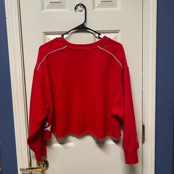 Justice  girls Active Pullover Red
Sweatshirt size 10 cropped - Picture 4 of 8